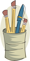 Colouring brushes
