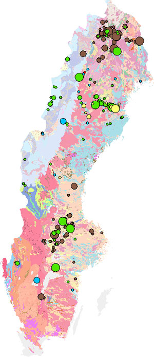 Swedish ore deposit database