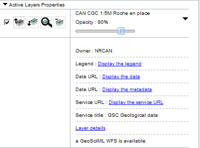 More information about a layer