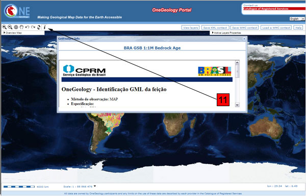 Example of information that may be retrieved using the information tool