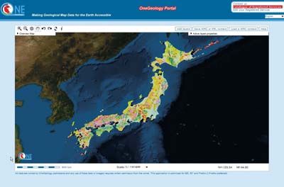 Geology in Japan (547Kb) Portal screen grabs