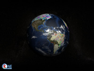 Geology of South America on the globe (876kb) Portal screen grabs
