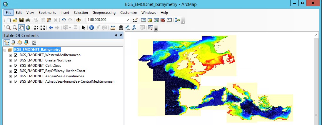 Adding WCS data to your map document